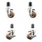 Service Caster 3 Inch 316SS High Temp Glass Filled Nylon 1-3/4 Inch Stem Caster Brake SCC, 2PK SCC-SS316EX20S314-GFNSHT-2-TLB-2-134 - alternate 2